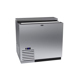 381-BC36SS 36" Forced Air Bottle Cooler - Holds (192) 12 oz Bottles, Stainless, 115v