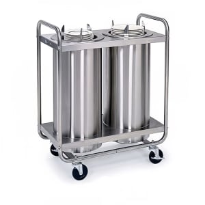 121-788 52 1/2" Heated Mobile Dish Dispenser w/ (3) Columns - Stainless, 120v