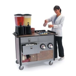 121-69010BLK Food Cart w/ Drawers, 44 1/2"L x 26"W x 37 3/4"H, Black