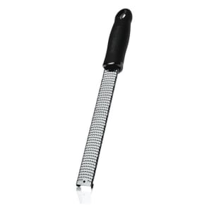 347-446020 12" Zester/Grater w/ Black Plastic Handle, Stainless