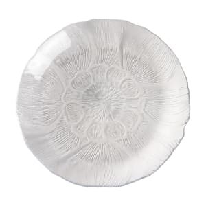 450-J0232 7 1/2" Round Fleur Dessert Plate - Glass, Clear