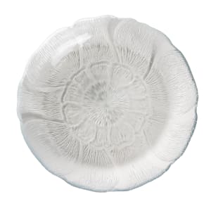 450-J0226 8" Round Fleur Soup/Salad Plate - Glass, Clear