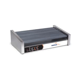 128-8027SXSLT220 27 Hot Dog Roller Grill w/ Manual Controls - Slanted Top, 220v