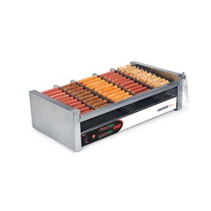 128-8230SXSLT 30 Hot Dog Roller Grill w/ Manual Controls - Slanted Top, 120v