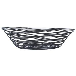 229-BK17508 Artisan Collection Basket, 8" X 2" Round, Black