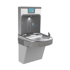 189-LZS8WSLP Wall Mount Drinking Fountain w/ Bottle Filler - Filtered, Refrigerated, Light Gray