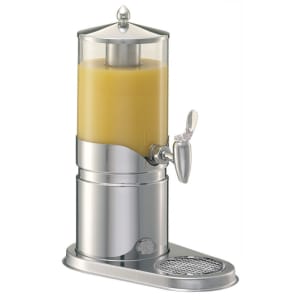 284-3170010 11/16 gal Frilich® Elegance Beverage Dispenser - SAN Plastic Container, Stainless Steel Base