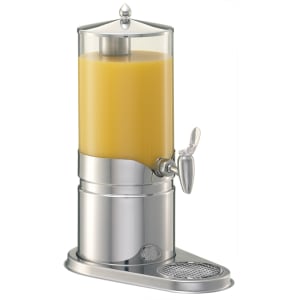 284-3170012 1 5/16 gal Frilich® Elegance Beverage Dispenser - SAN Plastic Container, Stainless Steel Base