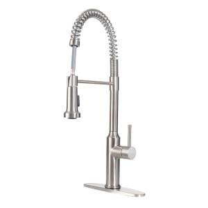 381-19401S Deck Mount Faucet - 10 1/2" Swivel Gooseneck Spout, Single Hole, Satin