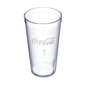028-52163550E 16 oz Clear Textured Coca Cola® Plastic Tumbler