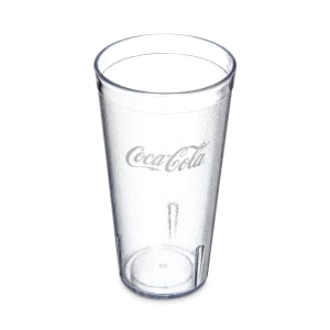 028-52203550A 20 oz Clear Textured Coca Cola® Plastic Tumbler