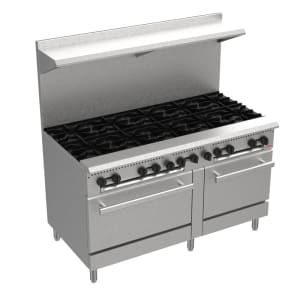 012-BAS60O 60" 10 Burner Gas Range - Standard Oven, Convertible