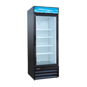 407-USRFS1DB 28" One Section Glass Door Merchandiser - (1) Right Hinge Door, Black, 115v