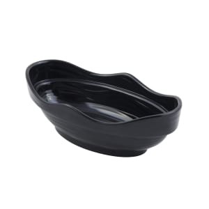 017-53207BLK 2 qt Oval Melamine Serving Bowl, Black