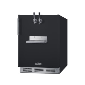 162-SBC58BFRTPCFADA 24" Front Tap Cold Brew Dispenser w/ (2) Keg Capacity - Black, 115v