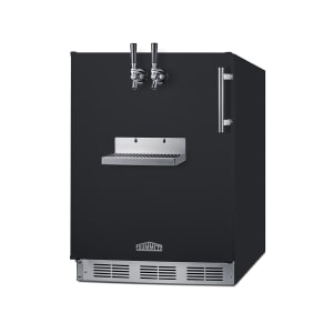162-SBC58BFRTPCFADAL 24" Front Tap Cold Brew Dispenser w/ (2) Keg Capacity - Black, 115v