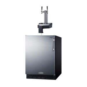 162-SBC7BRSFLTWCFADL 24" Floating Tap Cold Brew Dispenser w/ (2) Keg Capacity - (1) Column, Stainless, 115v