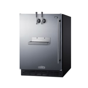 162-SBC7BRSFRTPCFADL 24" Front Tap Cold Brew Dispenser w/ (2) Keg Capacity - Stainless, 115v