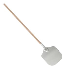 166-6412 64" Pizza Peel w/ 14" x 12", Aluminum Blade, Wood Handle