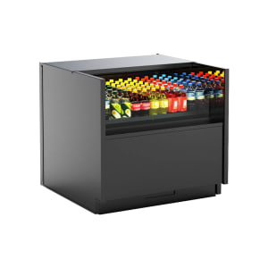 529-C33RUCE3 35 5/8" Oasis® Vertical Open Air Cooler w/ (1) Level, Black, 110-120v
