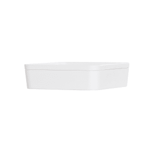 151-241311015 Bento Box - 10 1/2" x 10 1/2" x 3", Melamine, White