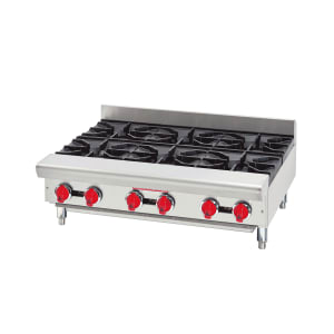 386-ARSHP244LP 24" Gas Hotplate w/ (4) Burners & Manual Controls, Liquid Propane
