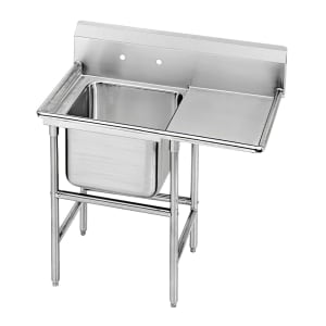 009-912436R 58" 1 Compartment Sink w/ 16"L x 20"W Bowl, 12" Deep