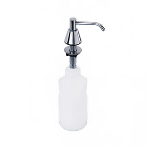 948-G64LB 32 oz Basin Mounted Soap Dispenser - 4" Spout, Chrome Plated Brass, Silver