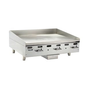 207-VMG36101 36" Gas Griddle w/ Manual Controls - 1" Steel Plate, Natural Gas