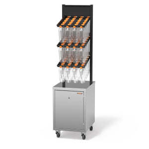777-MBN50 30 1/9" x 19 7/10" Mobile Equipment Stand for Bottle Rack, Cabinet Base
