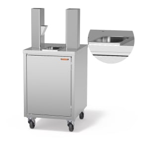 777-MDCESP14N 23 5/8" x 19 11/16" Mobile Equipment Stand for Z14-N Juicers, Cabinet Base