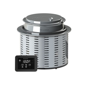 084-678101 11 qt Drop In Induction Soup Kettle w/ Adjustable Thermostat, 100-120v