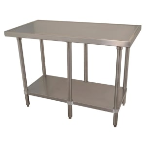 009-VSS308 96" 14 ga Work Table w/ Undershelf & 304 Series Stainless Marine Top