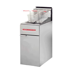 386-AF50HELP Gas Fryer - (1) 50 lb Vat, Floor Model, Liquid Propane