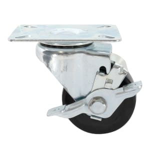 486-X12533040015 3" Swivel Caster w/ Brake for Bar Coolers, Beer Dispensers, and 1 & 2 Door Merchandisers