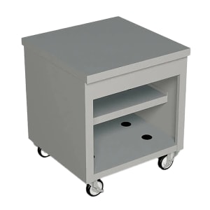 212-TST32SS 32" Mobile Serving Counter w/ Shelves & Stainless Top