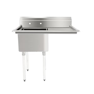 009-FE1162018RX 1 Compartment Sink w/ 16"W x 20"L Bowl, 12" Deep