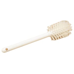 028-40000EC02 12" Pint Bottle Brush w/ White Poly Bristles - Plastic Handle, White