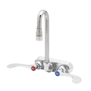 064-B2459 Splash Mount Faucet - 2 7/8" Swivel/Rigid Gooseneck Spout, 4" Centers