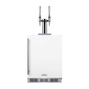 162-SBC58WHBIADANCFT 23 5/8" Draft Nitro Cold Brew Coffee Dispenser - (1) Column & (2) Taps, White, 115v
