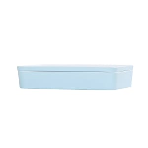 151-241321410127 Bento Box - 14" x 10 1/2" x 3", Melamine, Ocean Blue