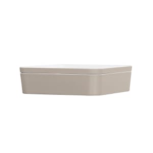 151-2413110102 Bento Box - 10 1/2" x 10 1/2" x 3", Melamine, Ash