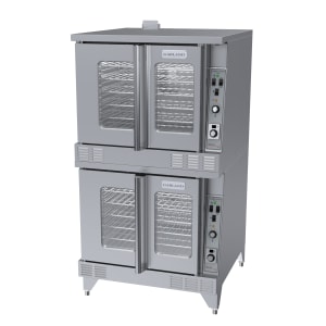 451-MCOGS20ESSLP Double Full Size Liquid Propane Gas Convection Oven - 120,000 BTU