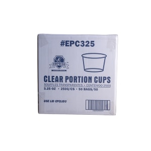 538-EPC325 3 1/4 oz Portion Cup - Polypropylene, Clear