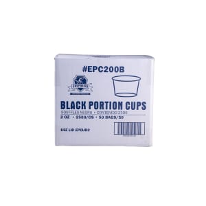 538-EPC200B 2 oz Portion Cup - Polypropylene, Black