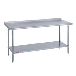 212-41830362R 36" 18 ga Work Table w/ Undershelf & 400 Series Stainless Top, 1 1/8"...