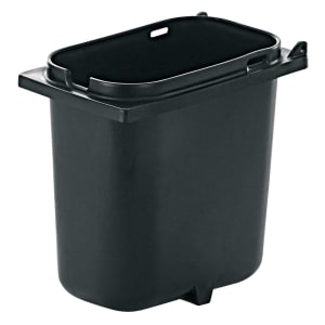 003-83147 2 qt Fountain Jar w/ Notch for Ladle, Polypropylene, Black