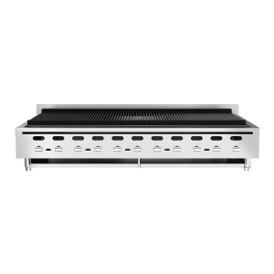 290-ACB60LP 62 1/8" Gas Charbroiler w/ (11) Burners & Cast Iron Grates - Manual, Liquid Propane