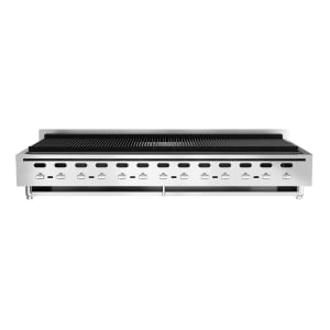 290-ACB72LP 72 1/8" Gas Charbroiler w/ (13) Burners & Cast Iron Grates - Manual, Liquid Propane