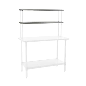 241-411248 48" Table-Mount Double Overshelf, Stainless